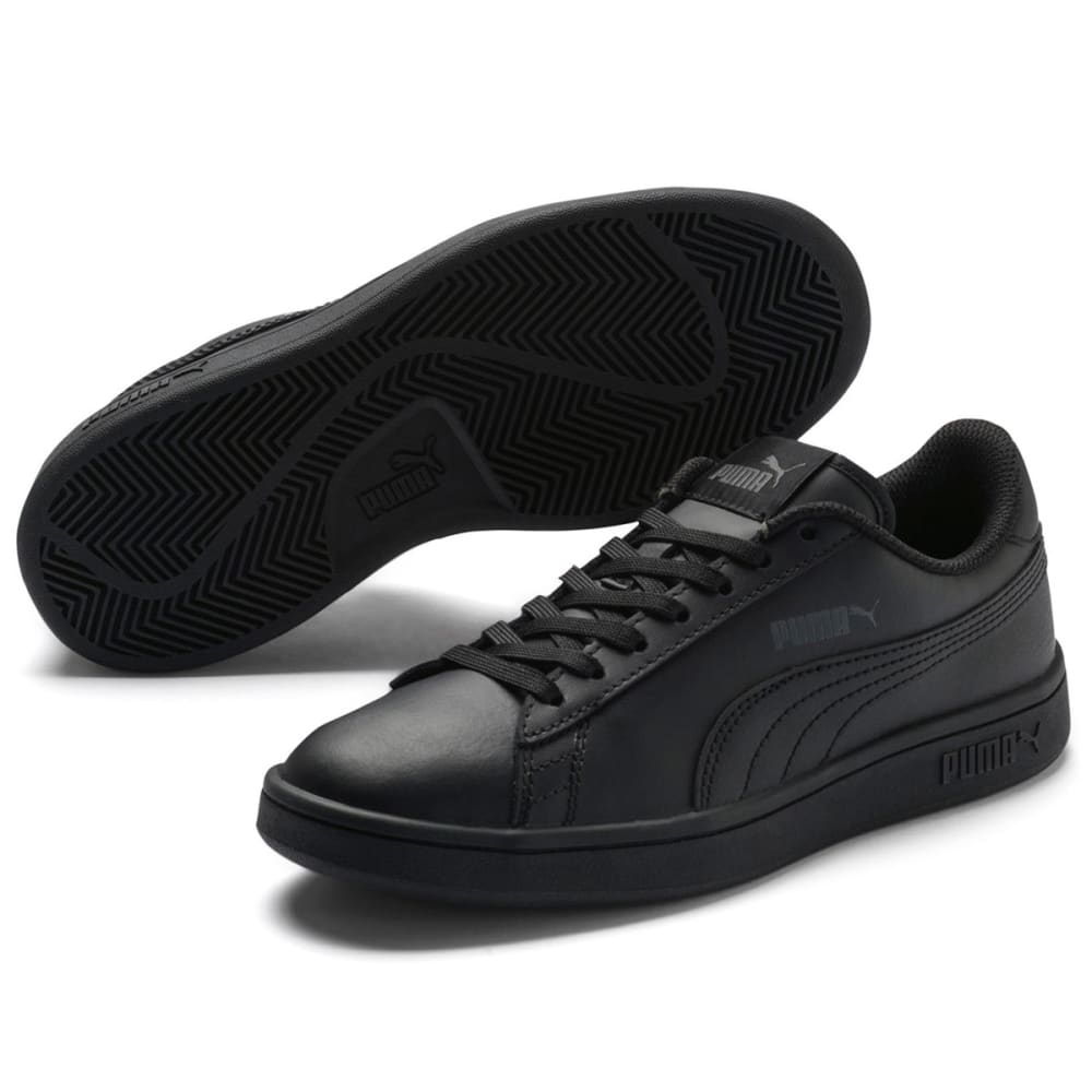Puma Boys' Smash V2 L Jr Sneakers - Black, 4