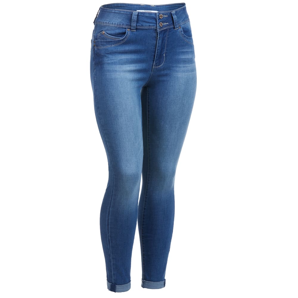 YMI Juniors' Betta Butt High-Rise Denim Ankle Jeans - Blue, 1