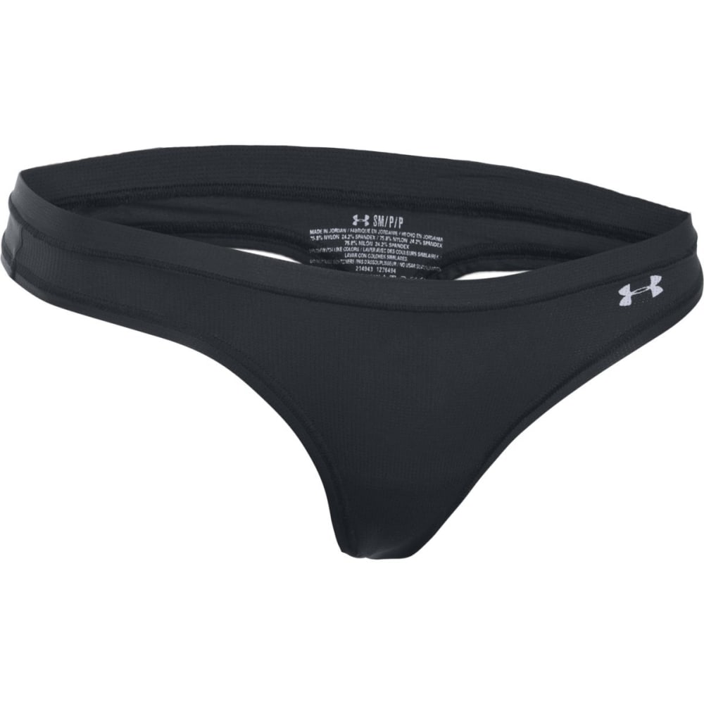 Under Armour Women's Pure Stretch Sheer Thong - Black, S