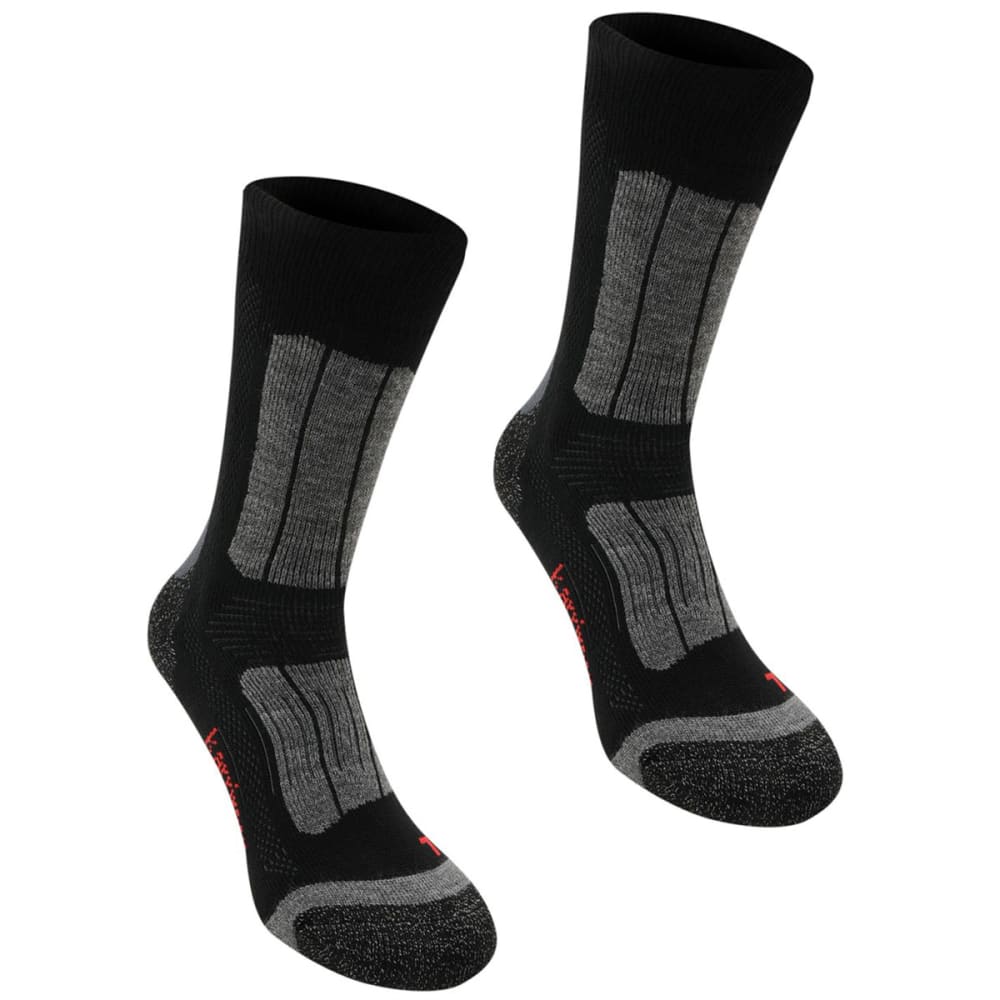 Karrimor Kids' Trekking Socks, 2 Pack - Black, 2Y-7Y