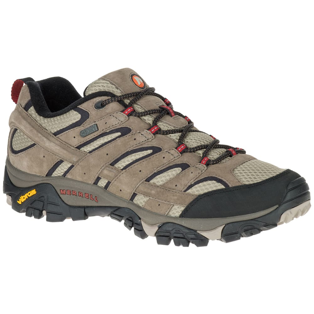 Merrell Men's Moab 2 Waterproof Low Hiking Shoes, Bark Brown