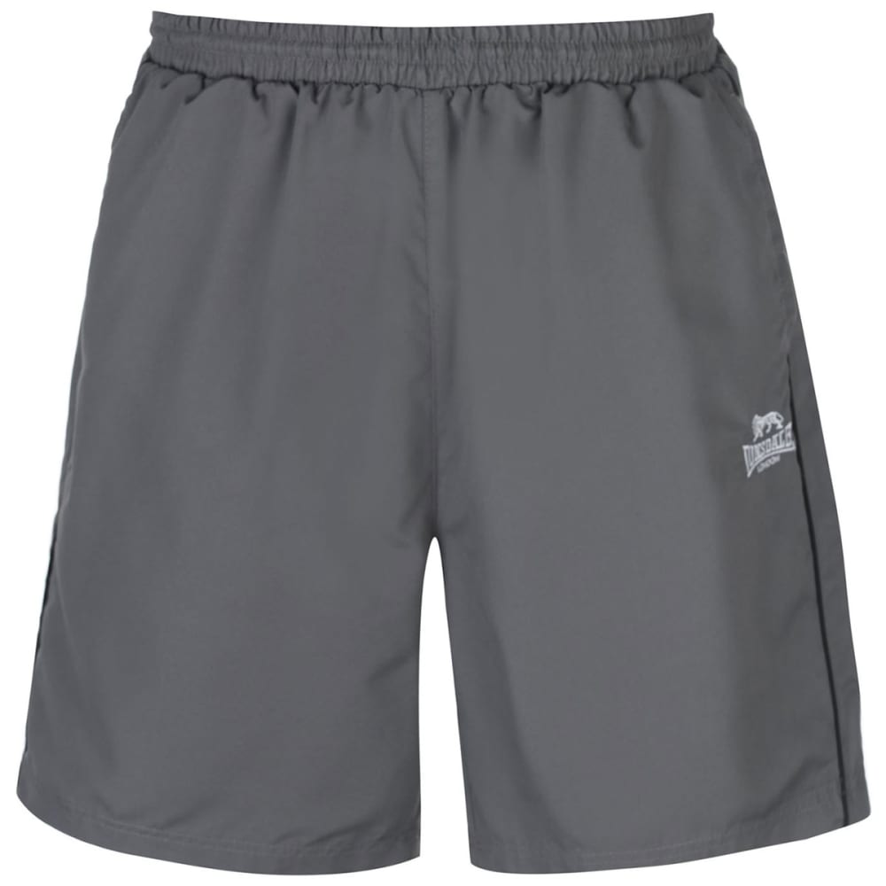 Lonsdale Men's Pocketed Woven Shorts - Black, 4XL