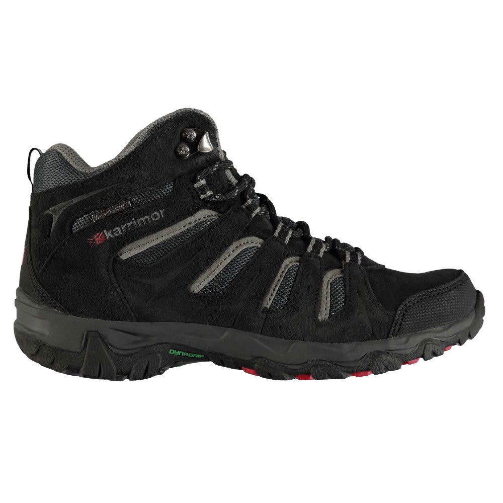 Karrimor Big Boys' Mount Mid Waterproof Hiking Shoes - Black, 4