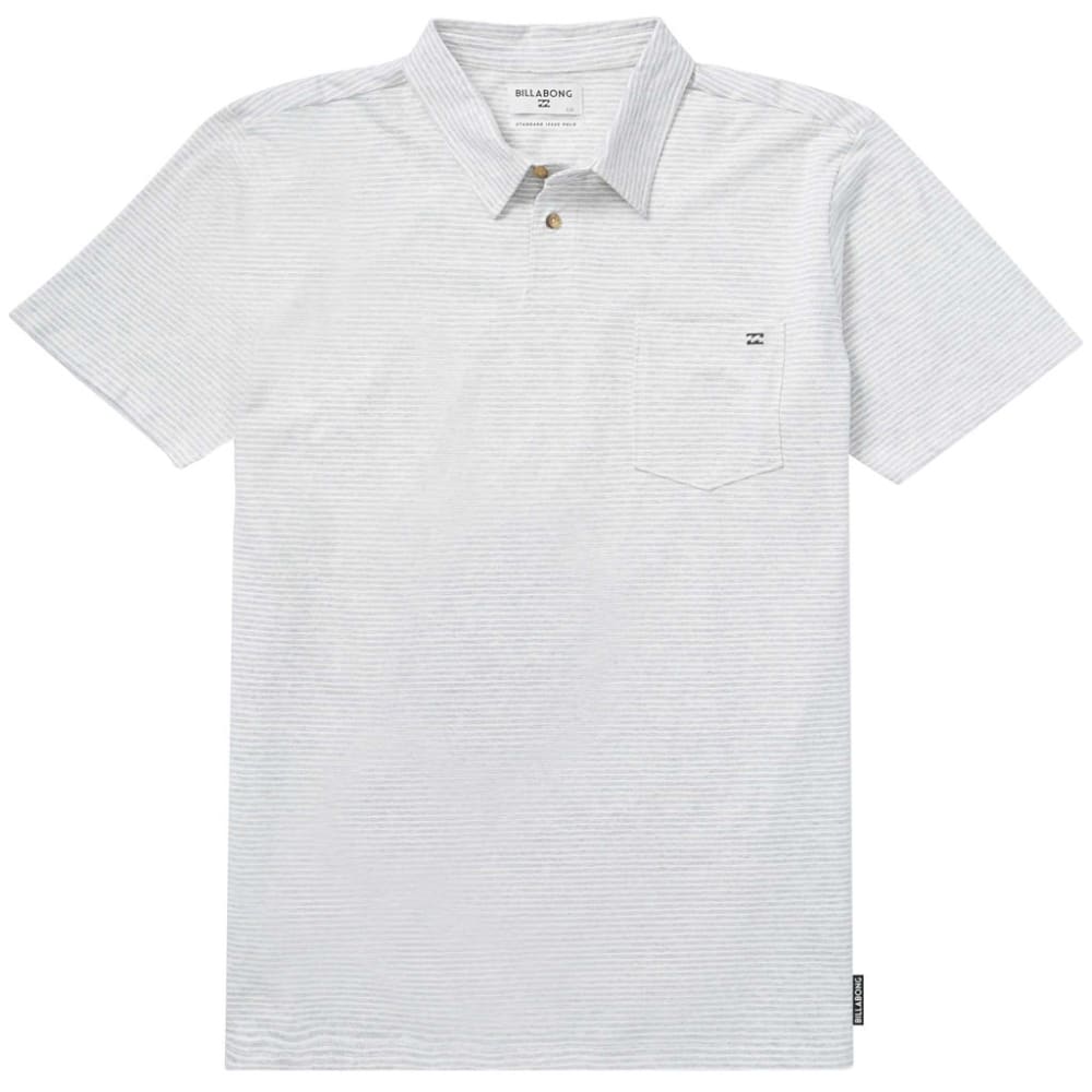 Billabong Guys' Standard Issue Short-Sleeve Polo Shirt - White, S