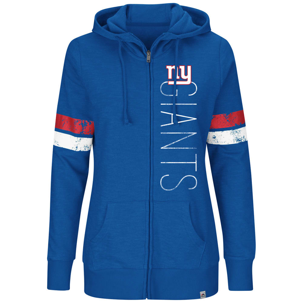New York Giants Women's Athletic Tradition Full-Zip Hoodie - Blue, S
