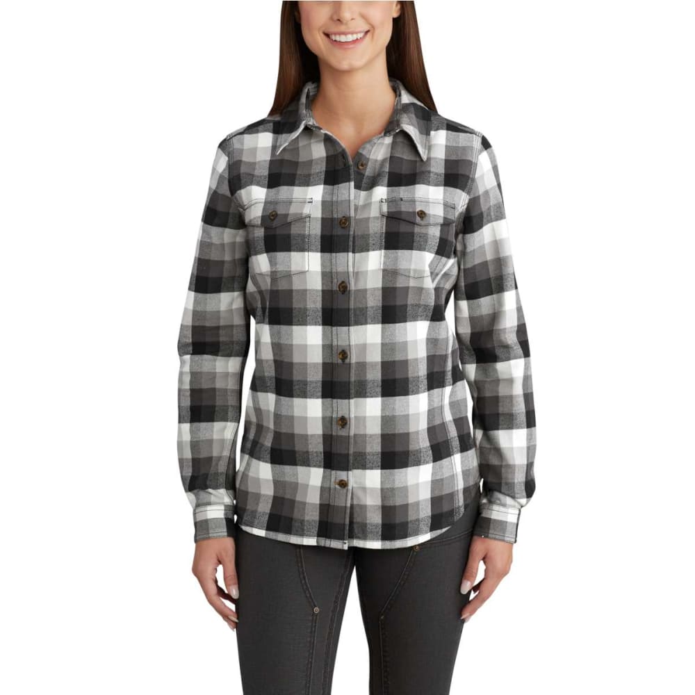 Carhartt Women's Rugged Flex Hamilton Long Sleeve Shirt - Black, M