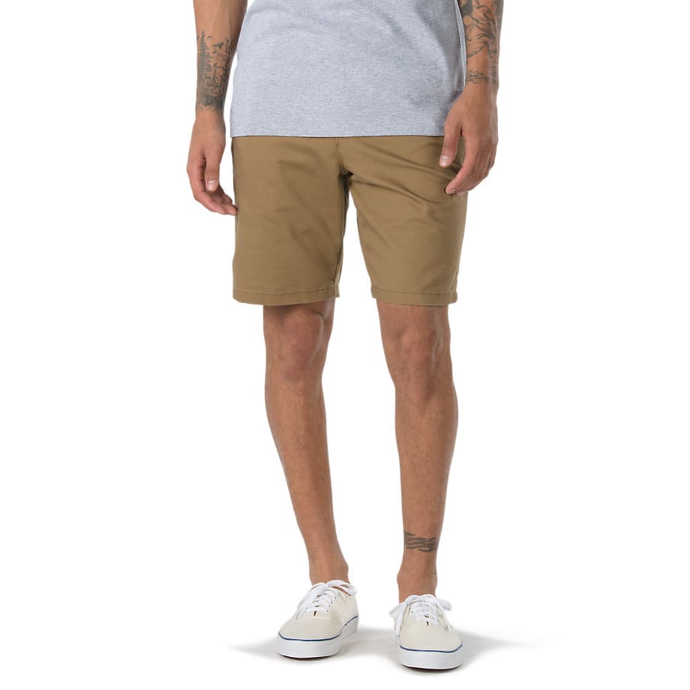 Vans Guys' Authentic Stretch Shorts - Brown, 30