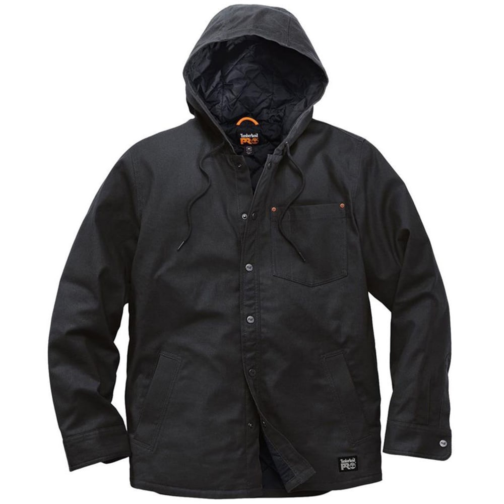 Timberland Pro Men's Gridflex Insulated Hooded Shirt Jacket - Black, L