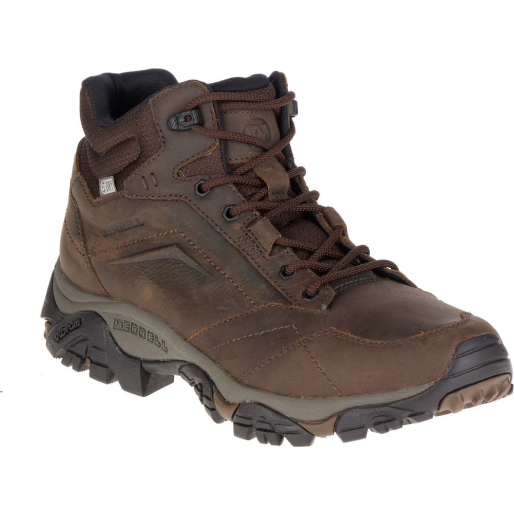 Merrell Men's Moab Adventure Mid Waterproof Hiking Boots, Dark Earth - Green, 8