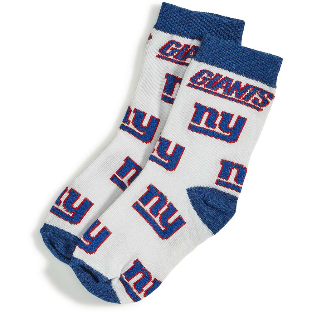 New York Giants Youth All-Over Logo Socks - Blue, S