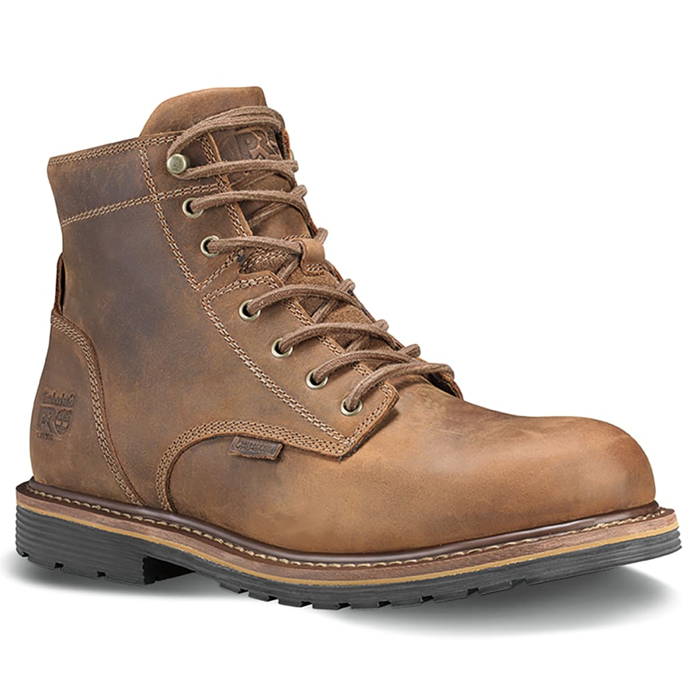 Timberland Pro Men's Millwork 6" Soft Toe Boot - Brown, 8