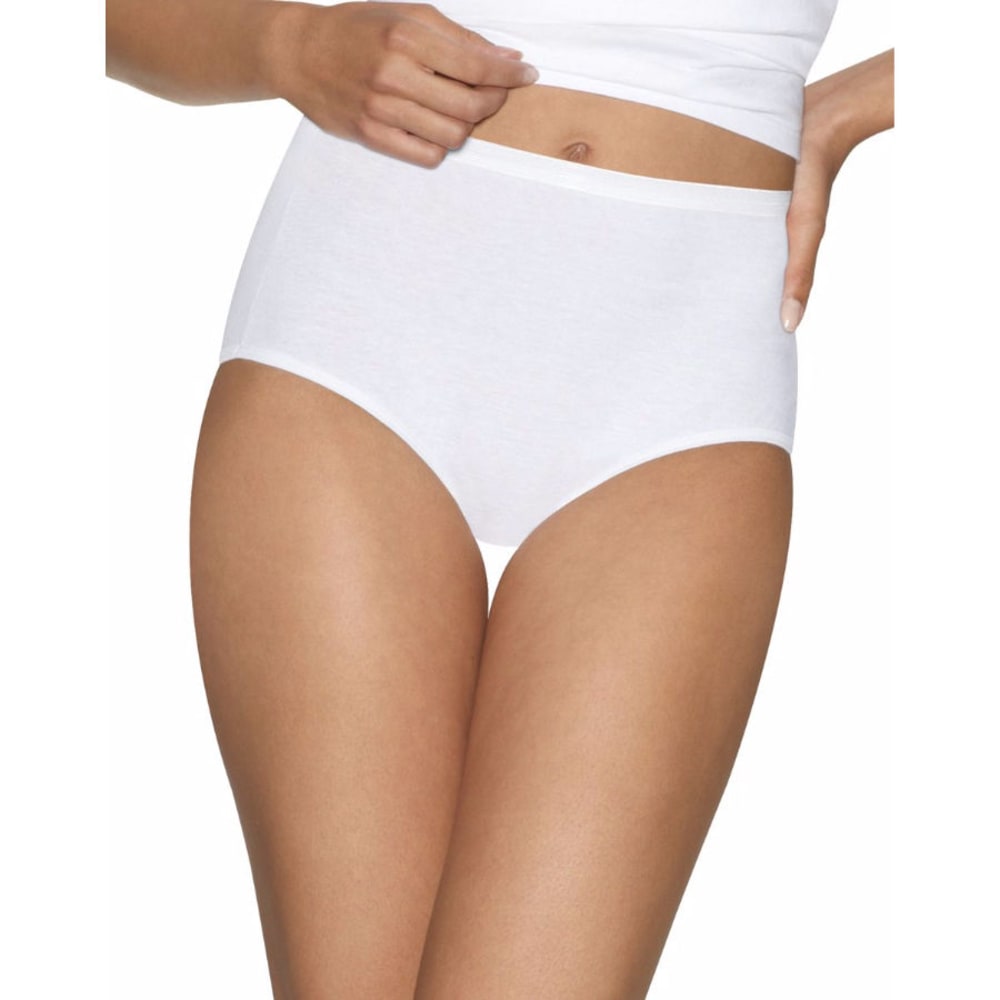 Hanes Women's Ultimate Comfort Briefs, 5-Pack - White, 5