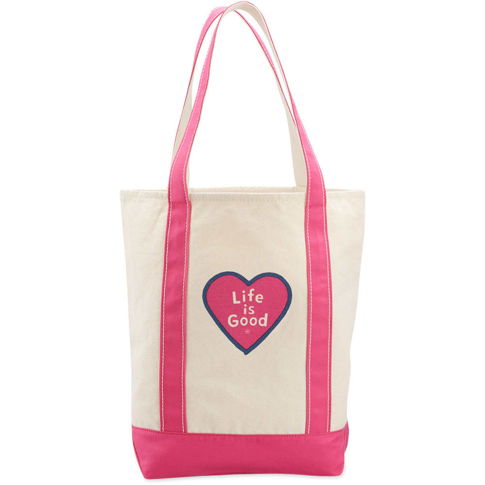 Life Is Good Women's Heart Carry-On Canvas Tote