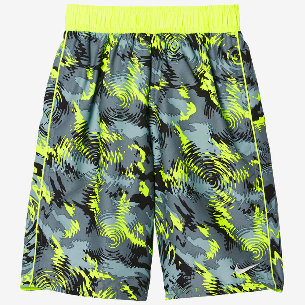 Nike Boys' 9 In. Watercamo Swim Trunks - Yellow, M