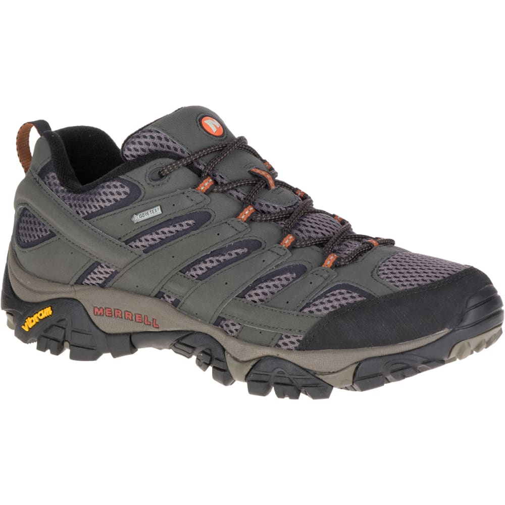 Merrell Men's Moab 2 Gore-Tex Waterproof Hiking Shoes, Beluga - Black, 9