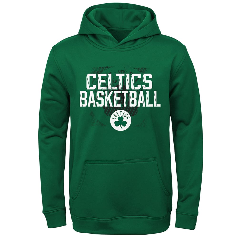 Boston Celtics Big Boys' Poly Performance Pullover Hoodie - Green, S