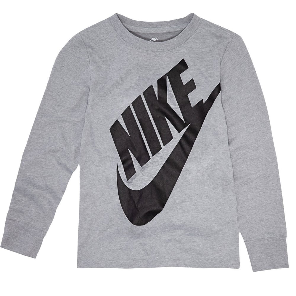 Nike Little Boys' Jumbo Futura Long-Sleeve Tee - Black, 6