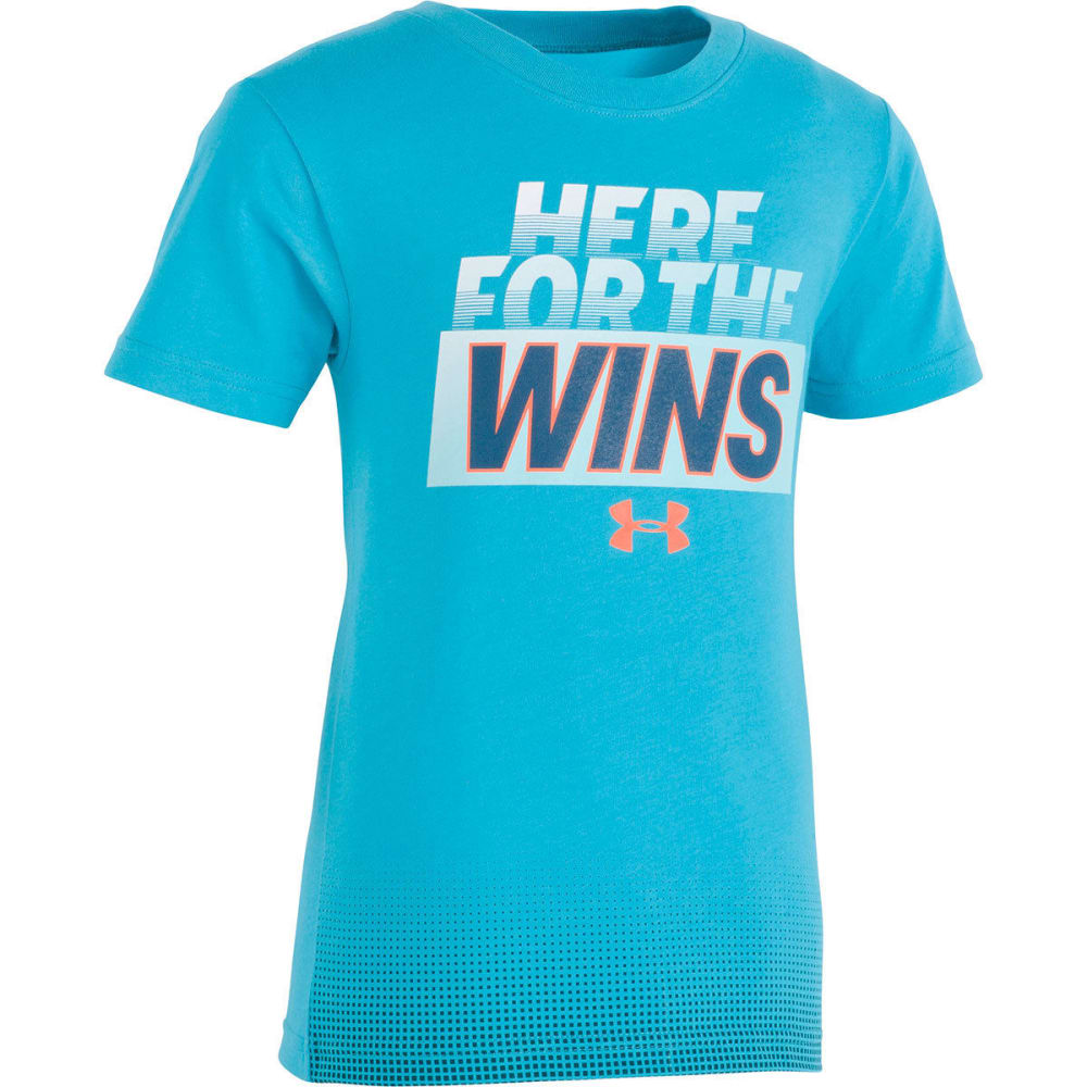 Under Armour Little Boys' Here For The Wins Short-Sleeve Tee - Blue, 6