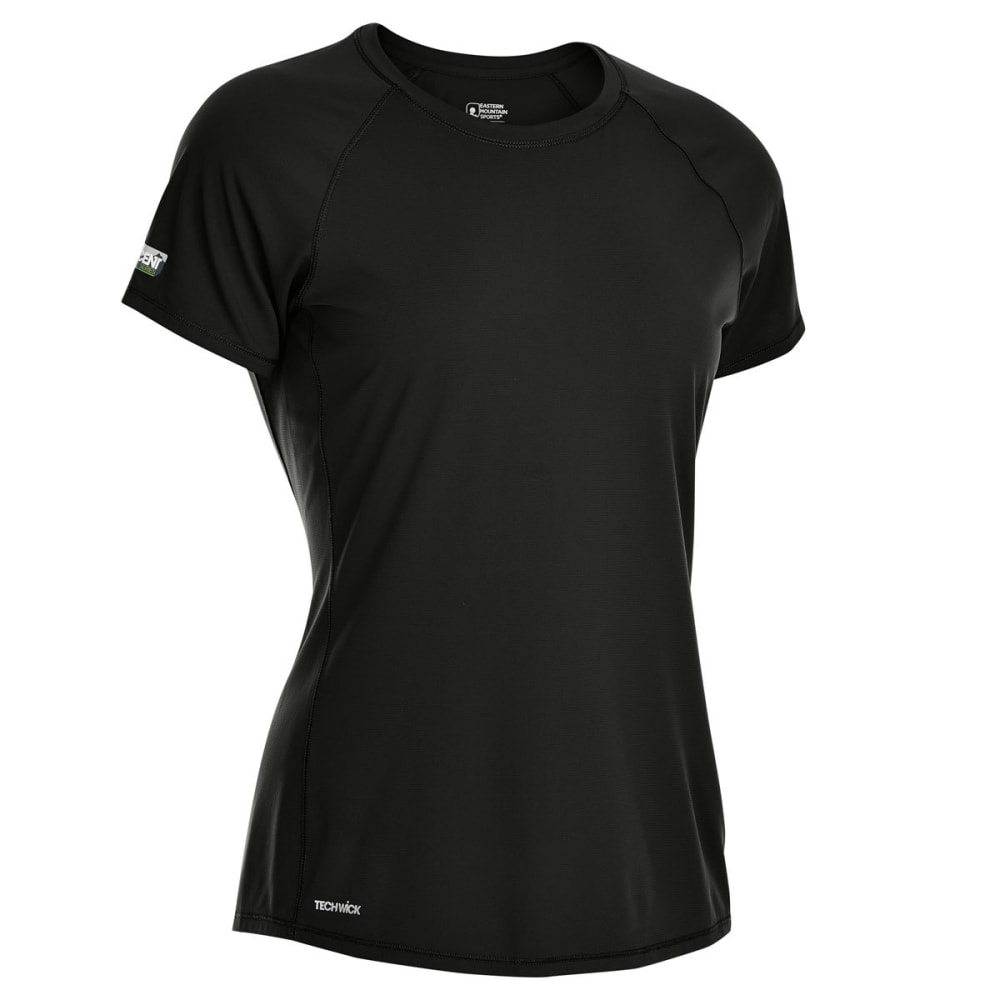 Ems Women's Techwick Trail Run Short-Sleeve Tee - Black, XS