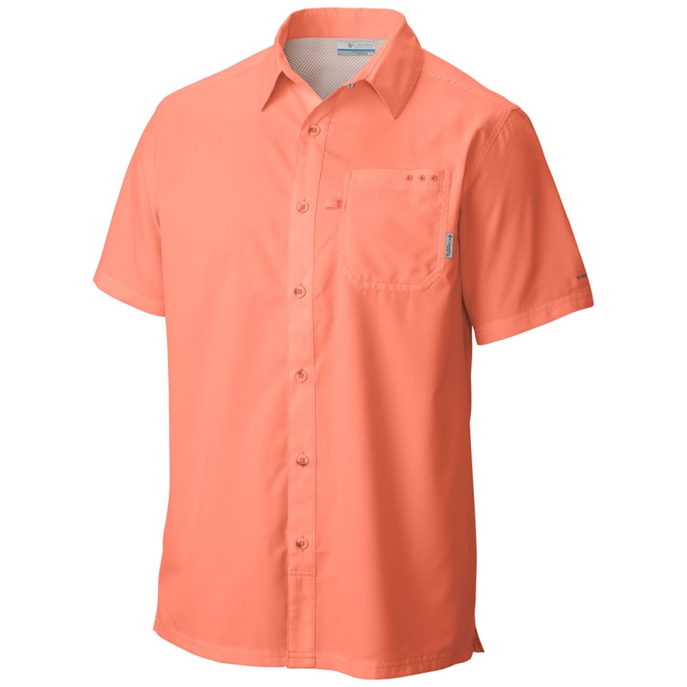 Columbia Men's Pfg Slack Tide Camp Shirt - Orange, L