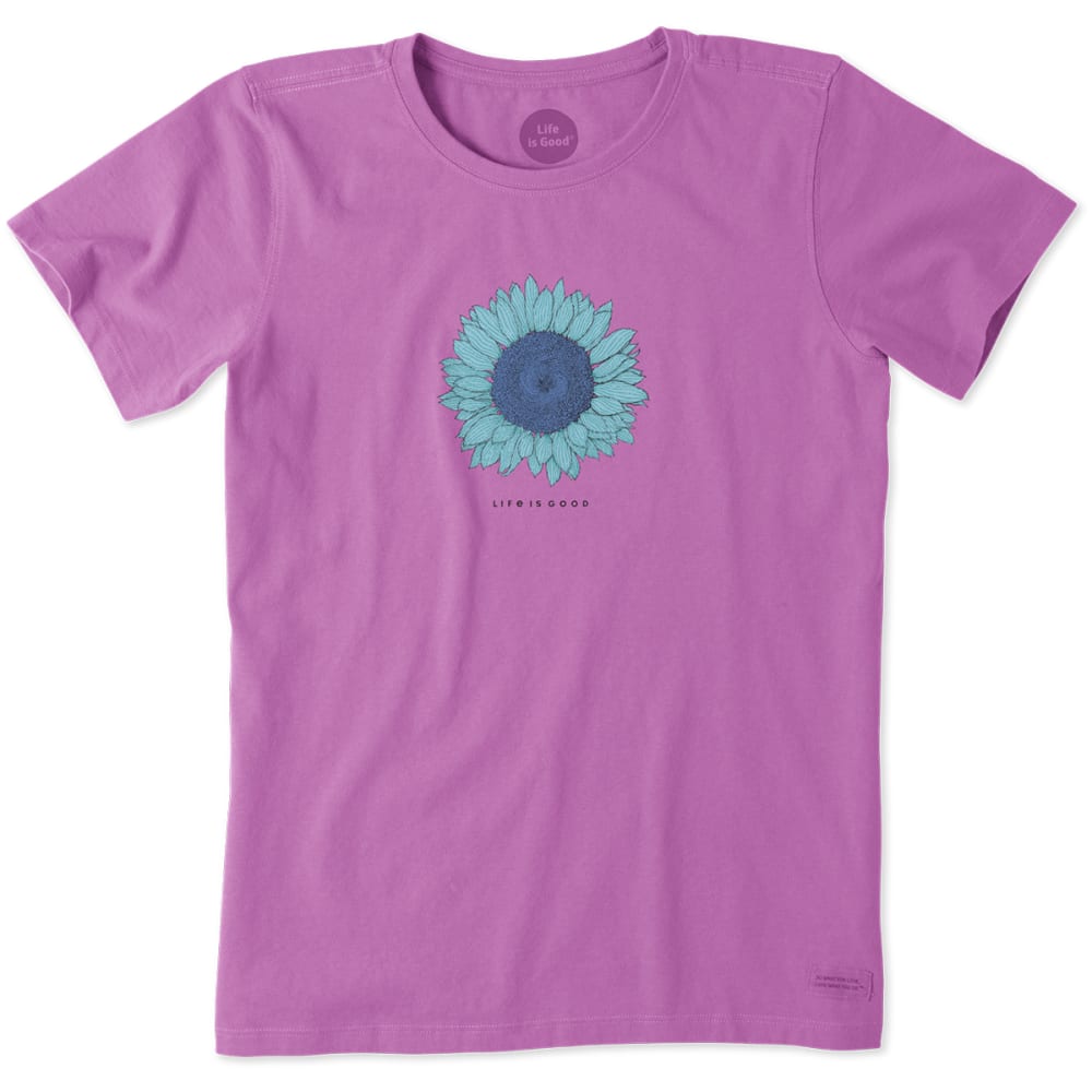 Life Is Good Women's Engraved Sunflower Tee - Red, S