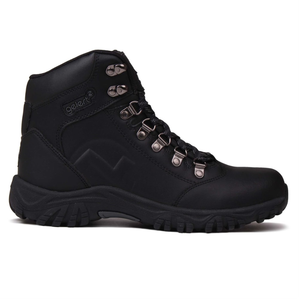Gelert Kids' Leather Mid Hiking Boots - Black, 4