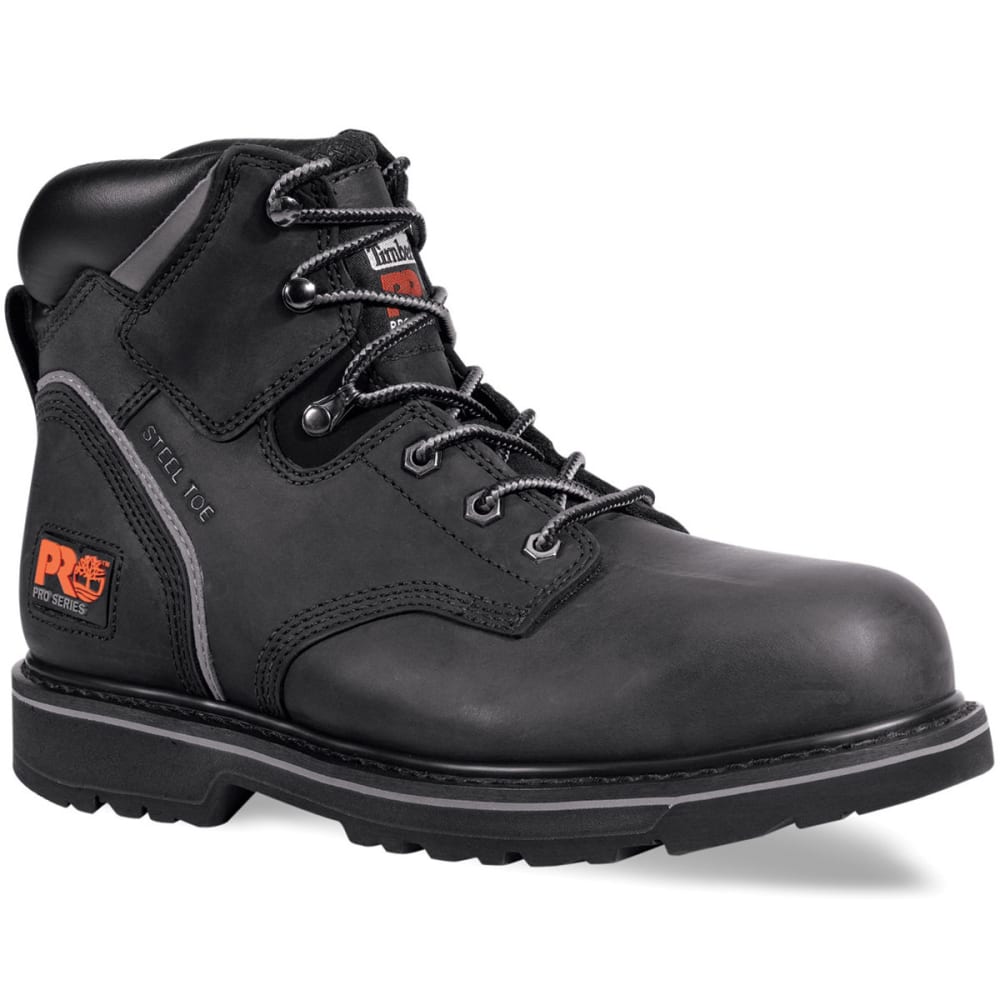 Timberland Pro Men's Pit Boss Steel Toe Work Boots, Medium - Black, 8