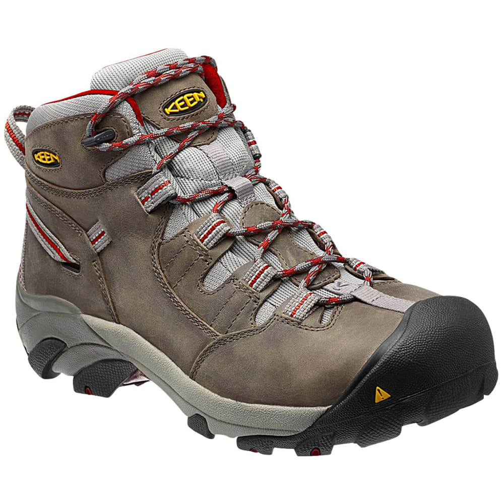 Keen Men's Detroit Mid Waterproof Steel Toe Hiking Boots - Black, 8.5