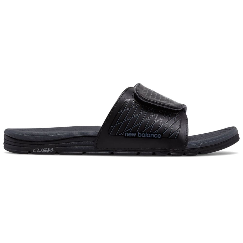 New Balance Men's Cush+ Slide Sandals, Wide - Black, 8
