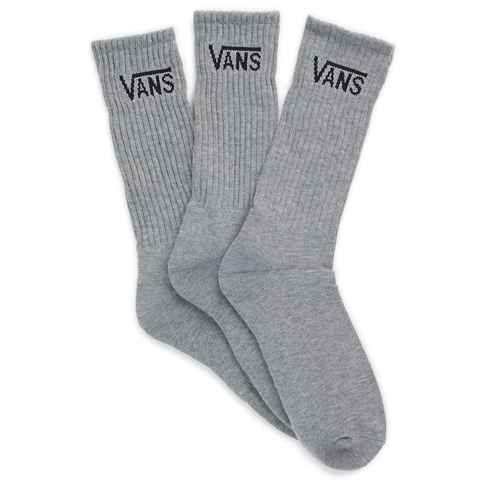 Vans Men's Classic Crew Socks, 3-Pack - Black, 10-13