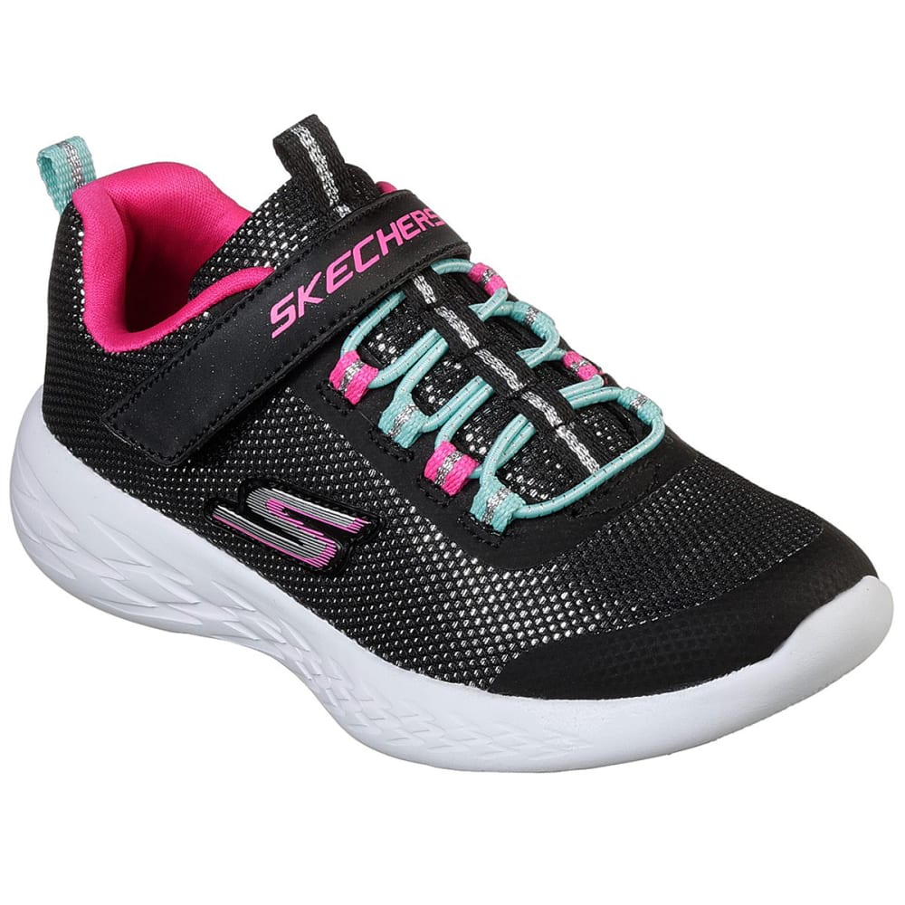 Skechers Little Girls' Gorun 600 - Sparkle Runner Sneakers - Black, 1