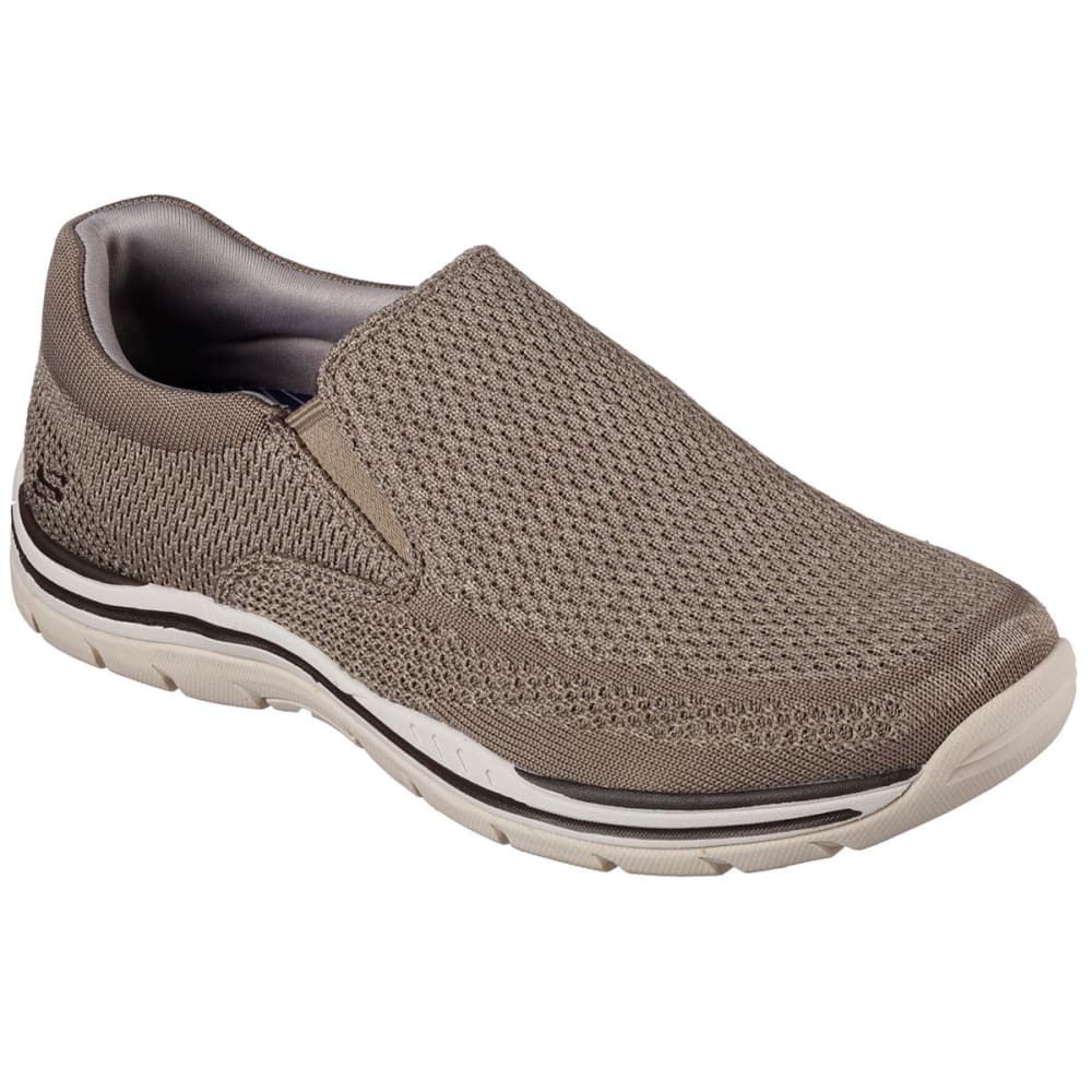 Skechers Men's Relaxed Fit: Expected -  Gomel Slip-On Shoes, Taupe - Brown, 8