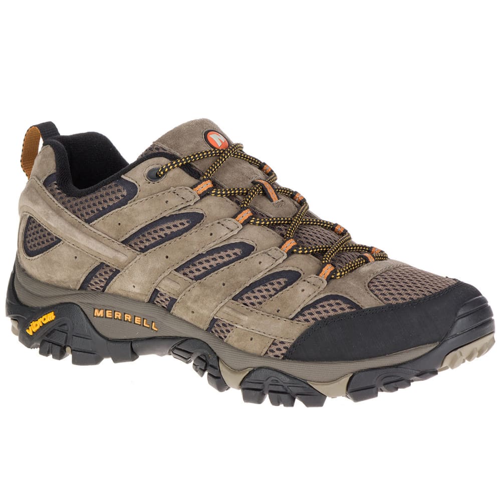 Merrell Men's Moab 2 Ventilator Low Hiking Shoes, Walnut, Wide - Brown, 8