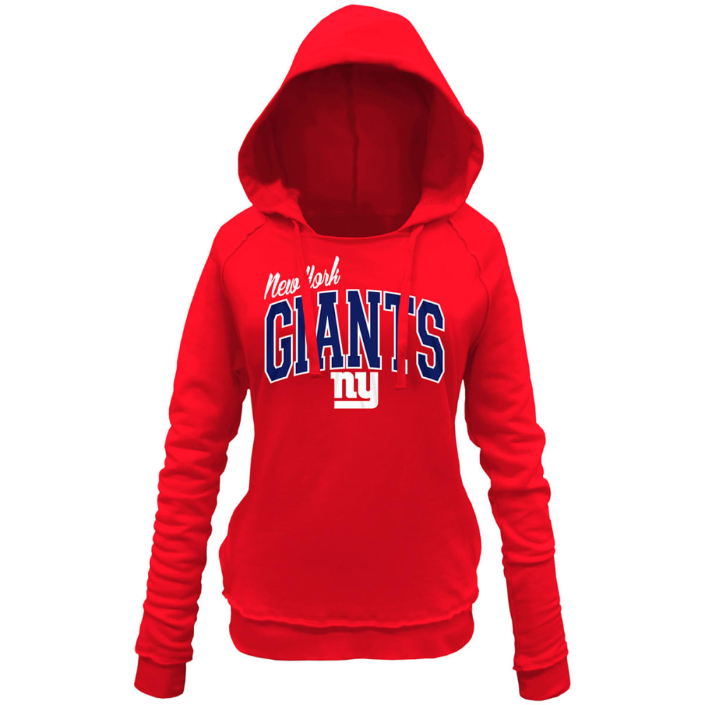 New York Giants Women's Brushed Pullover Fleece Hoodie - Red, S