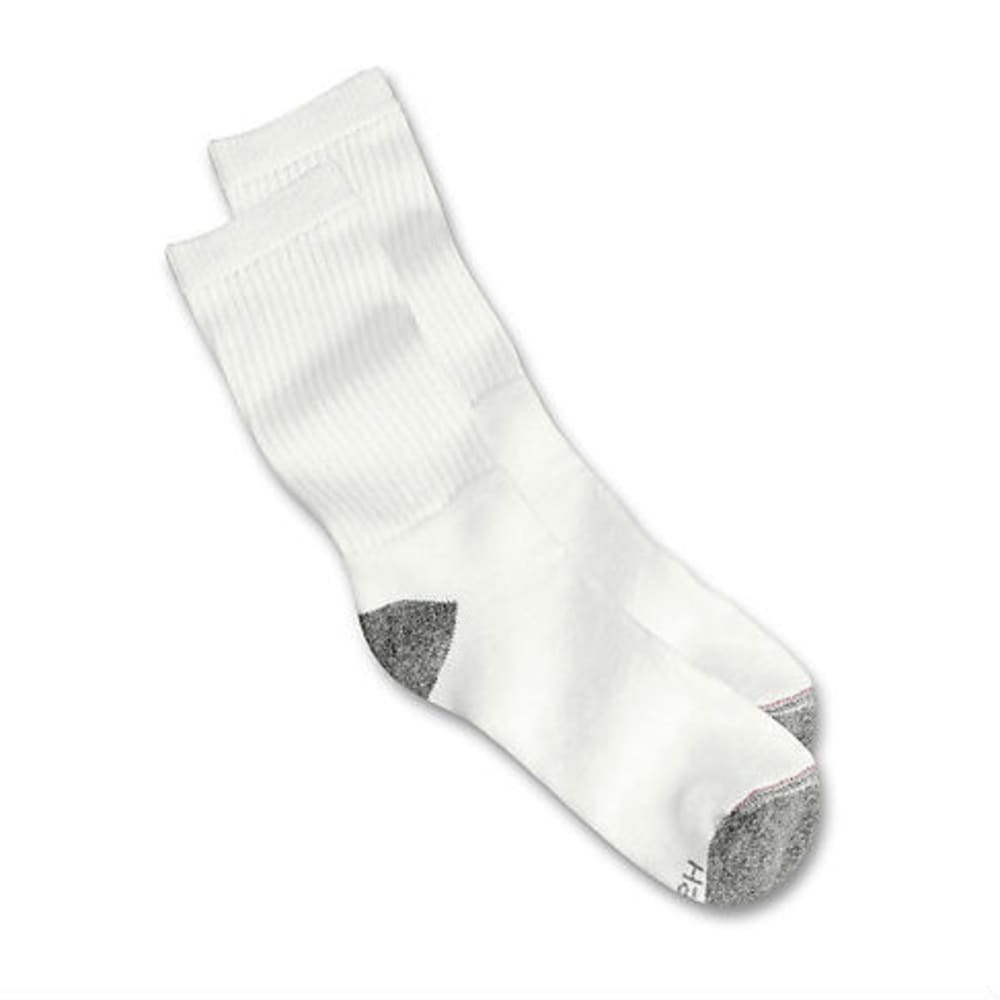 Hanes Men's Crew Socks, 6 Pack Plus 1 Bonus - White, 10-13