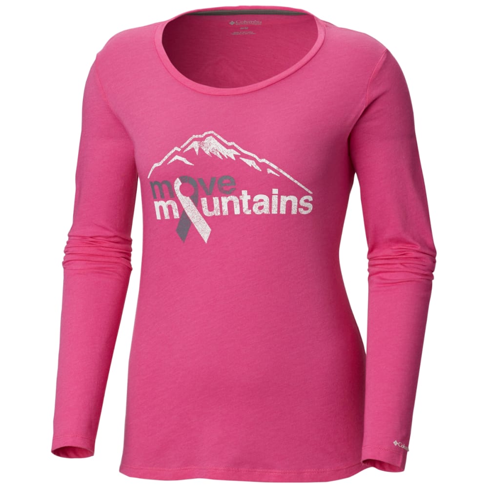 Columbia Women's Tested Tough In Pink Long-Sleeve Tee - Red, S