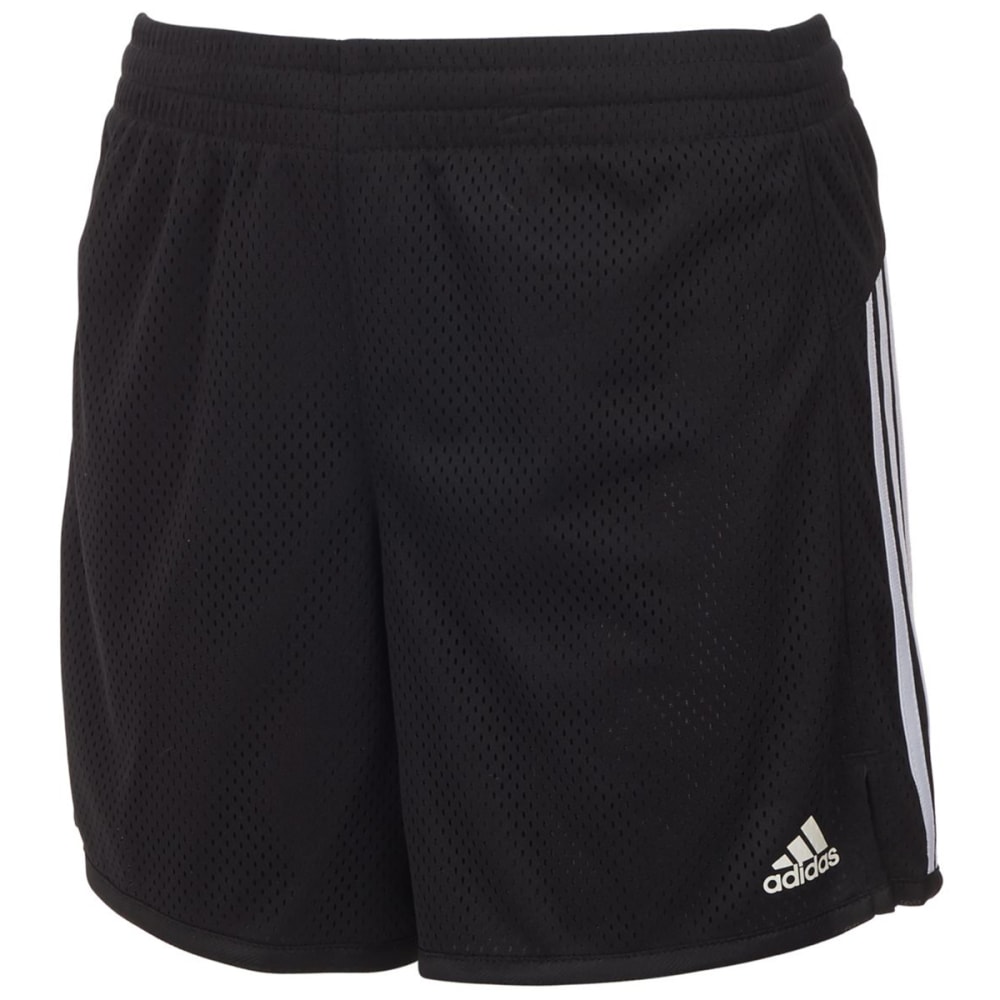 Adidas Big Girls' 5 In. Mesh Shorts - Black, M