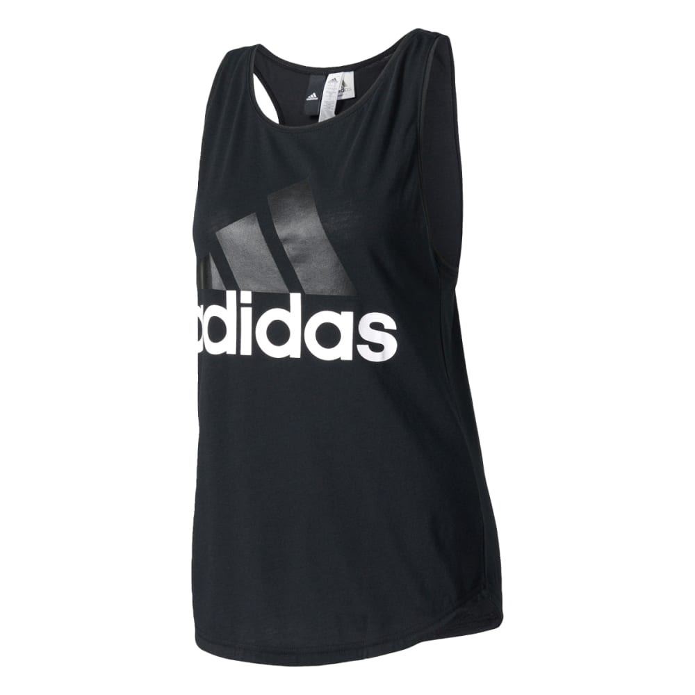 Adidas Women's Essentials Linear Loose Tank Top - Black, S