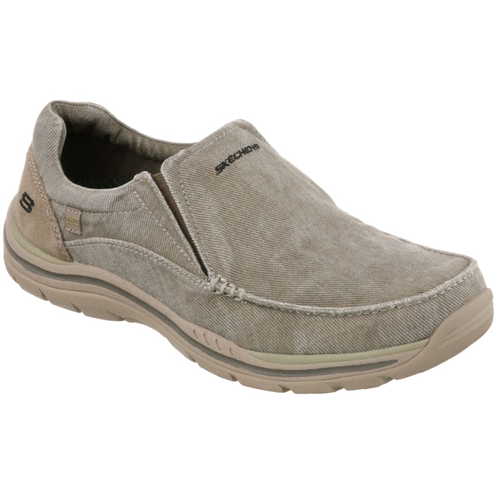 Skechers Men's Avillo Slip-On Shoes - Brown, 9