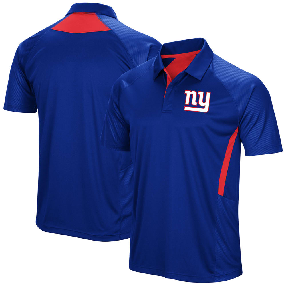 New York Giants Men's Game Day Club Poly Short-Sleeve Polo Shirt - Blue, M