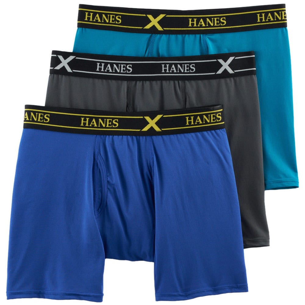 Hanes Men's Ultimate Freshiq X-Temp Air Boxer Briefs, 3-Pack - Various Patterns, S