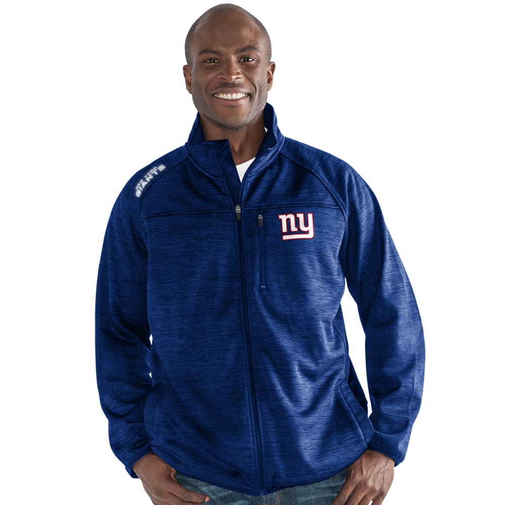 New York Giants Men's Mindset Space-Dye Microfleece Full-Zip Jacket - Blue, M
