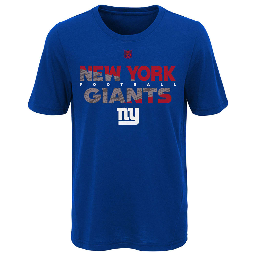 New York Giants Big Boys' Flux Dual Blend Short-Sleeve Tee - Blue, S