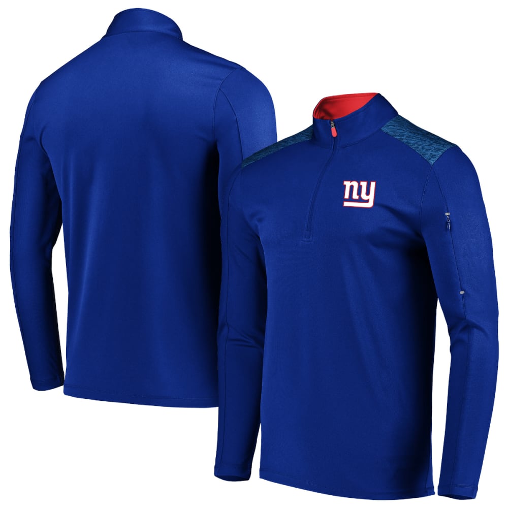 New York Giants Men's Ultra Streak Half Zip Pullover - Blue, XXL