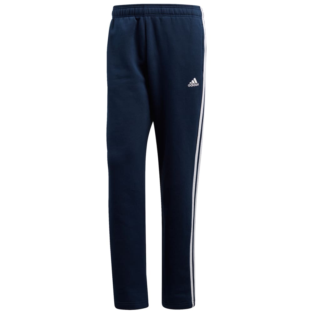 Adidas Men's Essentials 3-Stripes Fleece Pants - Blue, L