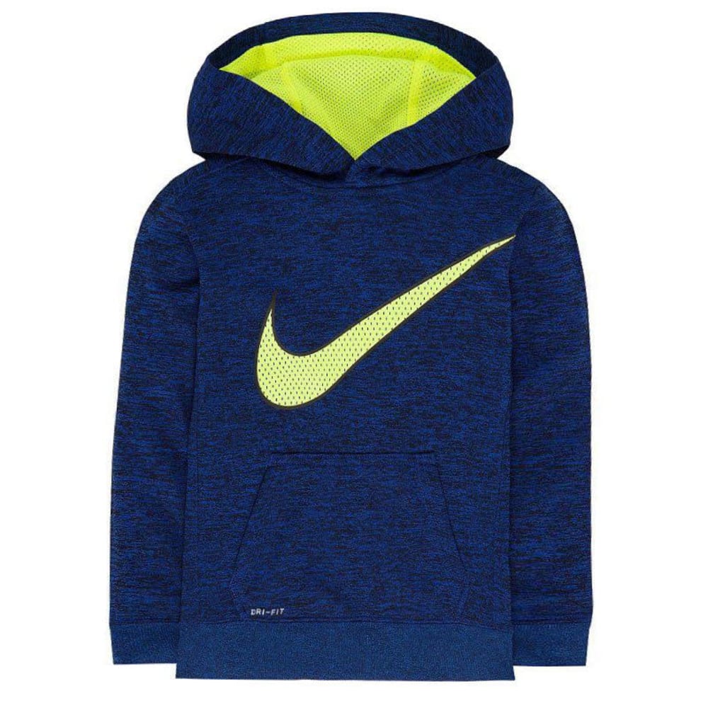 Nike Little Boys' Therma-Fit Space-Dye Fleece Hoodie - Blue, 6