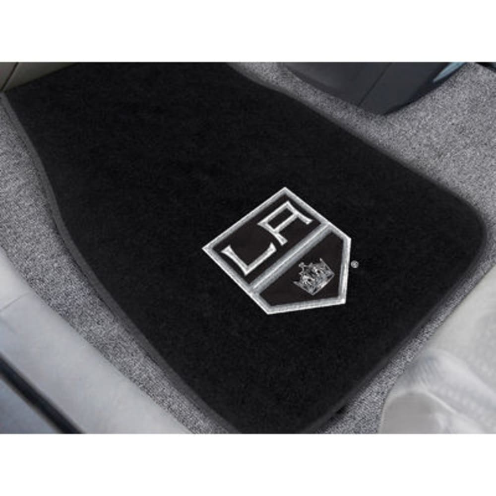 Fan Mats Los Angeles Kings 2-Piece Embroidered Car Mat Set, Black