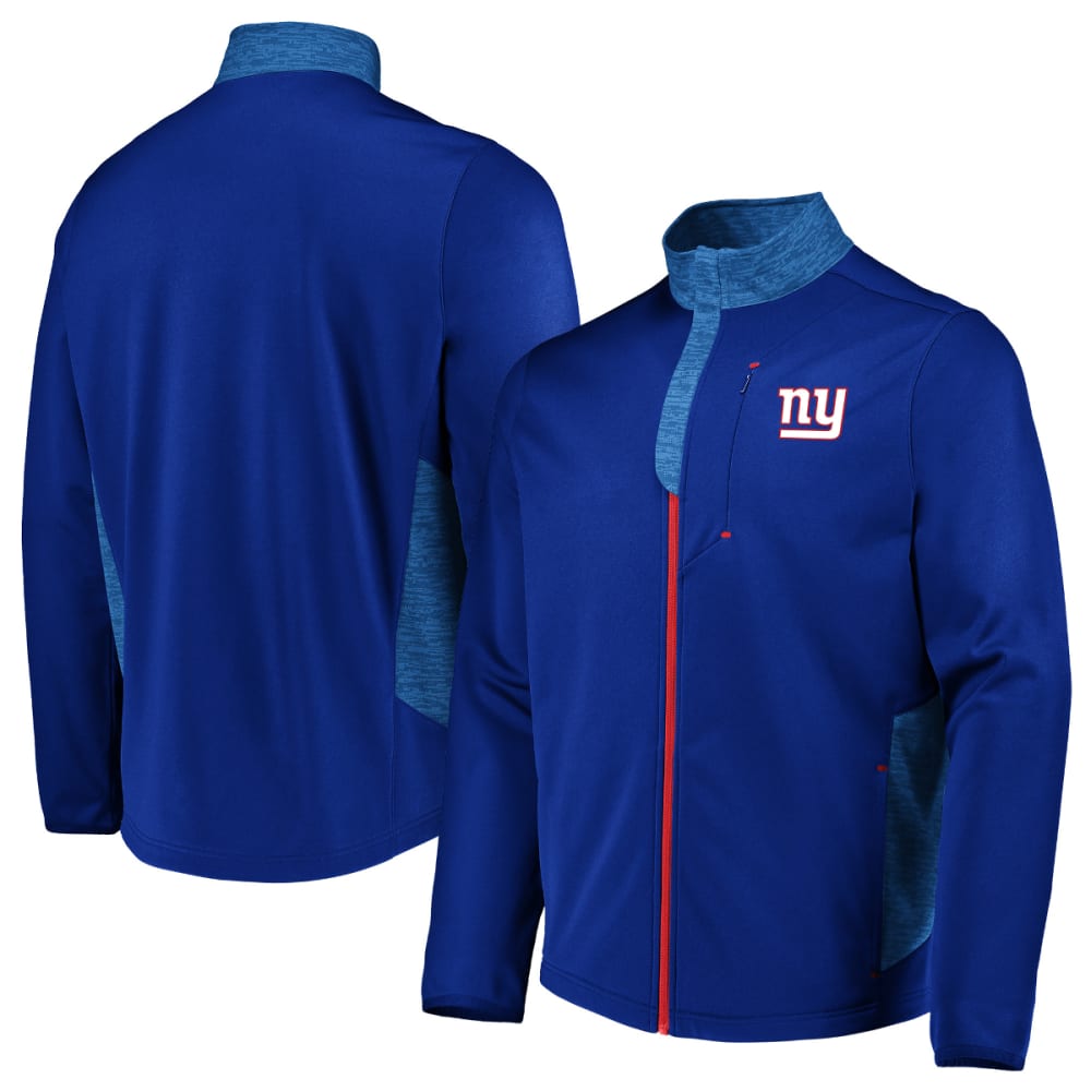 New York Giants Men's Team Tech Full-Zip Fleece - Blue, M