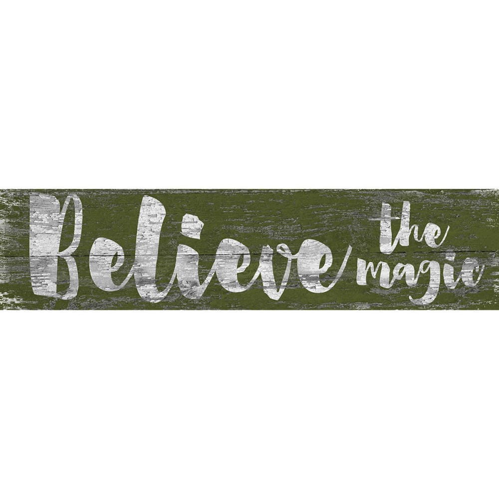 Fan Creations 6 X 24 In. Believe The Magic Holiday Sign - N/a, ONESIZE