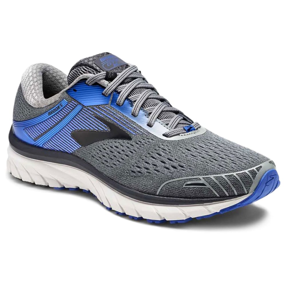 Brooks Men's Adrenaline Gts 18 2E Running Shoes, Grey, Wide